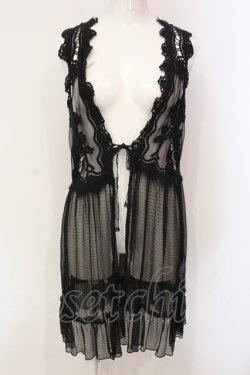 画像1: axes femme / チュールジレ M クロ O-25-06-09-080-AX-TO-IG-OS