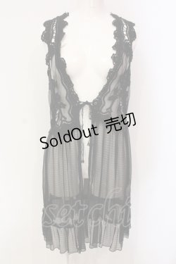 画像1: axes femme / チュールジレ M クロ O-25-06-09-080-AX-TO-IG-OS