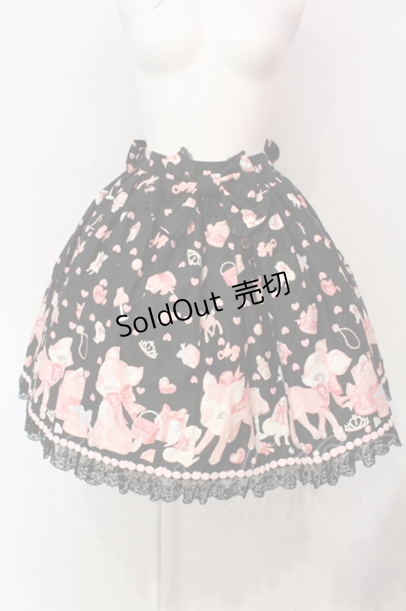 画像1: Angelic Pretty / 小鹿のミルキーちゃんスカート  クロ O-25-06-09-009-AP-OP-OW-OS (1)