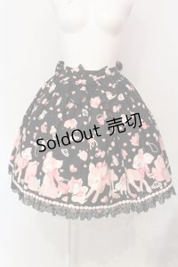Angelic Pretty / 小鹿のミルキーちゃんスカート  クロ O-25-06-09-009-AP-OP-OW-OS