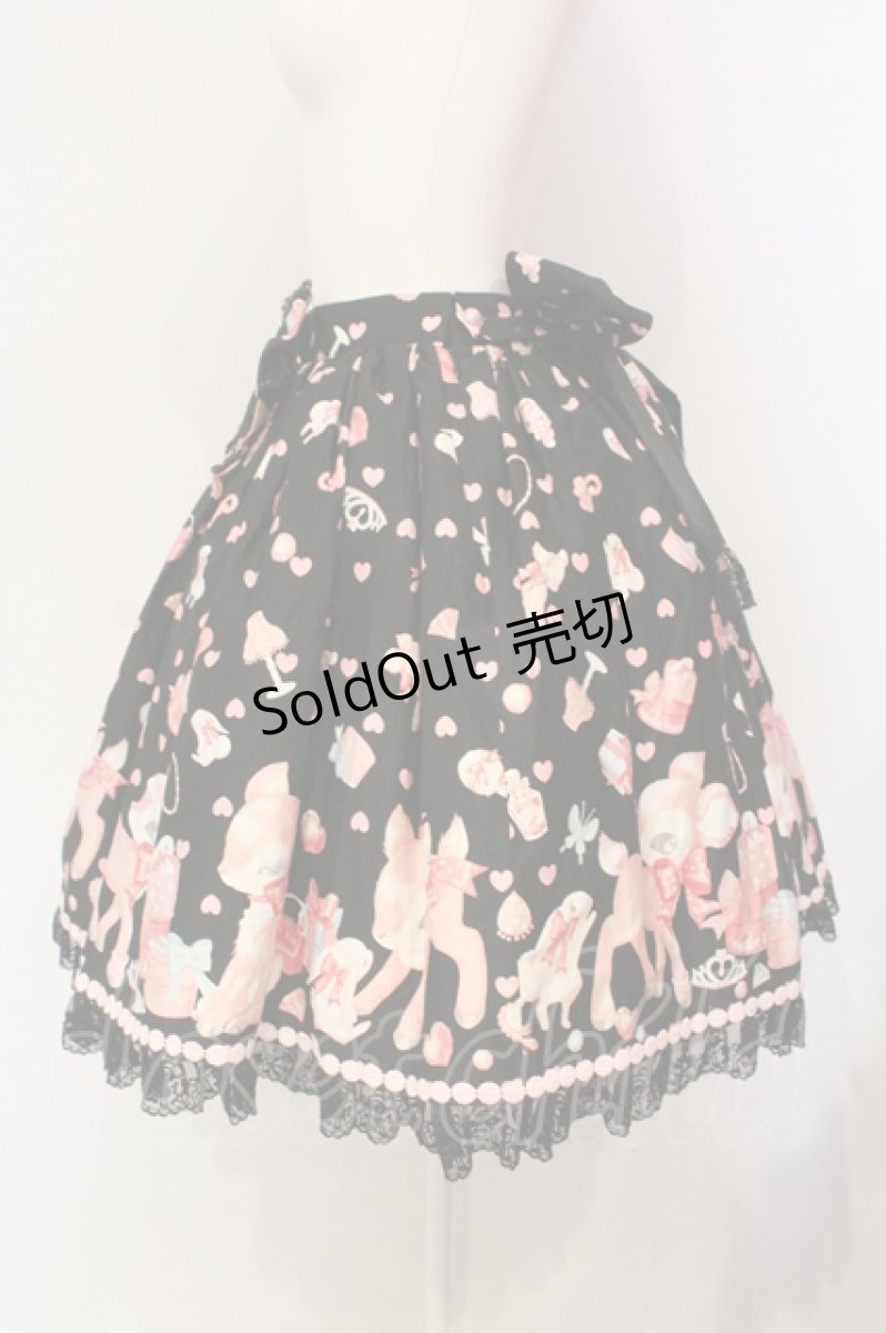 画像4: Angelic Pretty / 小鹿のミルキーちゃんスカート  クロ O-25-06-09-009-AP-OP-OW-OS (4)