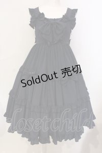 metamorphose / ティアードフリルハイウエストジャンパースカート  ネイビー O-25-06-09-011-ME-OP-OW-OS