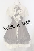 ATELIER BOZ / ラルフェイ半袖ワンピース  ブラウン×ベージュ O-25-06-09-013-EL-OP-OW-OS