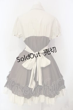 画像4: ATELIER BOZ / ラルフェイ半袖ワンピース  ブラウン×ベージュ O-25-06-09-013-EL-OP-OW-OS