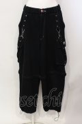 REFLEM / 2WAYボンテージスウェットカーゴパンツ F ブラック O-25-06-09-003-PU-PA-YM-OS