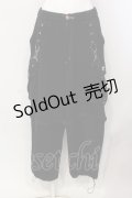 REFLEM / 2WAYボンテージスウェットカーゴパンツ F ブラック O-25-06-09-003-PU-PA-YM-OS