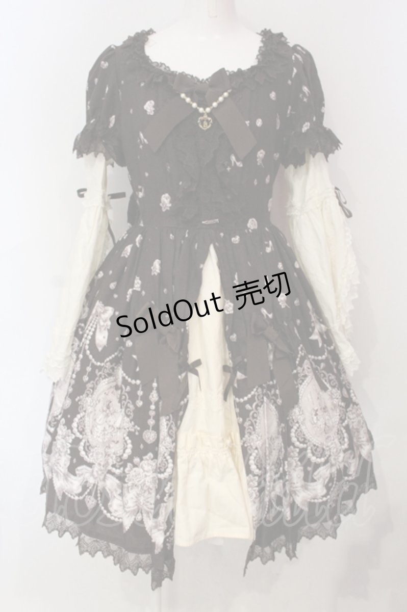 画像1: BABY,THE STARS SHINE BRIGHT / Cinderella Jewelryプリンセスワンピース  ブラウン O-25-06-09-025-BA-OP-IG-OS (1)