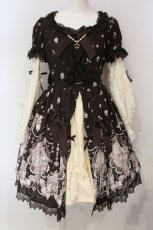 画像1: BABY,THE STARS SHINE BRIGHT / Cinderella Jewelryプリンセスワンピース  ブラウン O-25-06-09-025-BA-OP-IG-OS (1)