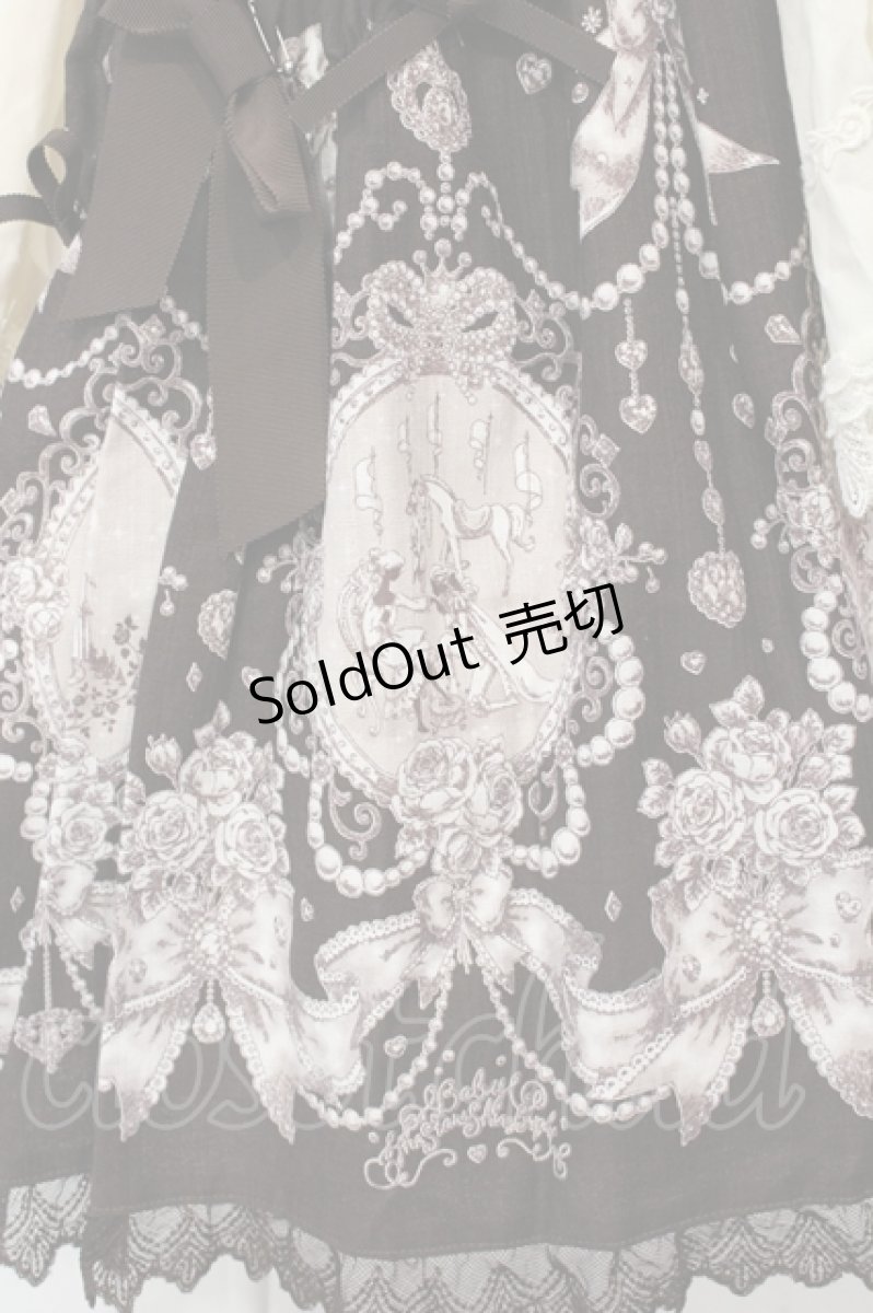 画像4: BABY,THE STARS SHINE BRIGHT / Cinderella Jewelryプリンセスワンピース  ブラウン O-25-06-09-025-BA-OP-IG-OS (4)