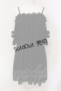 画像1: イチオク / オフショルチュニック  ブラック O-25-06-10-039-PU-TO-OW-OS