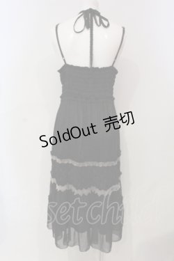 画像2: axes femme / ホルターロングキャミワンピース M グリーン系 O-25-06-10-040-AX-OP-OW-OS