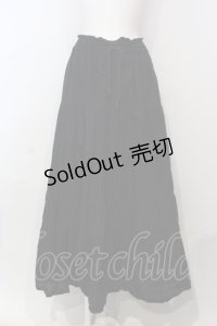PEACE NOW / ロングスカート M ブラック O-25-06-10-042-PU-SK-OW-OS