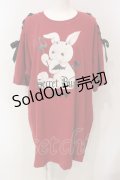 Secret Honey / デビルバニービッグTシャツ 2 ワイン O-25-06-10-043-CA-OP-IG-OS