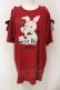 画像1: Secret Honey / デビルバニービッグTシャツ 2 ワイン O-25-06-10-043-CA-OP-IG-OS (1)