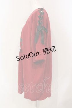 画像3: Secret Honey / デビルバニービッグTシャツ 2 ワイン O-25-06-10-043-CA-OP-IG-OS