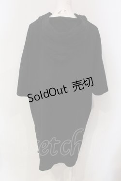 画像3: Secret Honey / パンケーキうさぎフード付ビッグTシャツ  クロ O-25-06-10-048-CA-OP-IG-OS