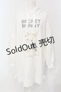 Secret Honey / レースアップうさぎビックパーカーワンピース  シロ O-25-06-10-050-CA-OP-IG-OS