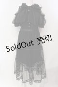 LIZ LISA / 肩あきティアードワンピース  クロ O-25-06-10-052-LO-OP-IG-OS