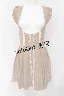 画像1: LIZ LISA / バックティアード刺繍スカート  ブラウン O-25-06-10-053-LO-SK-IG-ZY