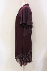 画像3: Ozz Croce / ローズ刺繍異素材ワンピース  パープル O-25-06-10-056-OO-OP-IG-OS (3)