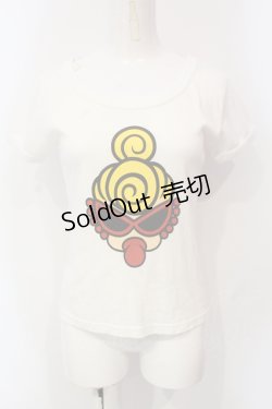 画像1: HYSTERIC GLAMOUR / HYS MINI チビTシャツ F ホワイト O-25-06-10-057-PU-TO-OW-OS