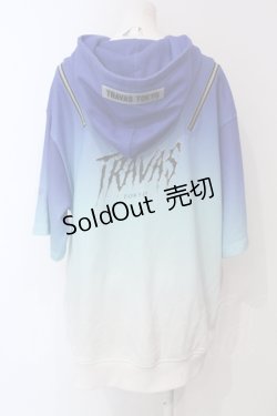 画像3: TRAVAS TOKYO / ショルダーZIPクマ半袖プルオーバー半袖パーカー  ブルー系 O-25-06-10-077-PU-TO-IG-OS