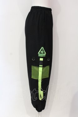画像2: ACDC RAG / 渦雷 カーゴパンツ  ブラック×グリーン O-25-06-10-081-PU-PA-IG-OS