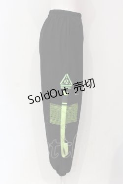 画像2: ACDC RAG / 渦雷 カーゴパンツ  ブラック×グリーン O-25-06-10-081-PU-PA-IG-OS