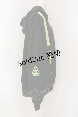 画像2: ACDC RAG / 渦雷ジャケット  ブラック×グリーン O-25-06-10-082-PU-JA-IG-ZY