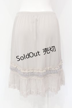 画像2: axes femme / お花モチーフペチスカート M クロ O-25-06-10-010-AX-SK-IG-OS