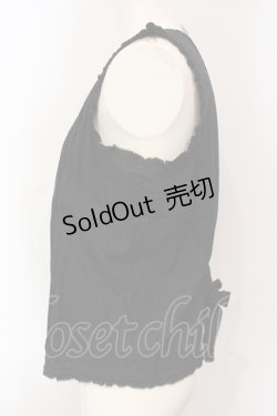 画像3: KANEKO ISAO / タックノースリーブブラウス  クロ O-25-06-10-089-EL-BL-OW-OS