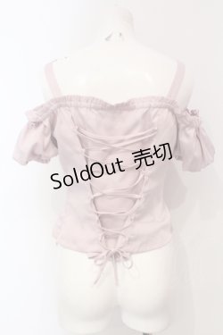 画像3: EATME / 2WAYオフショルパフスリーブブラウス F ピンク O-25-06-10-094-LO-BL-OW-OS