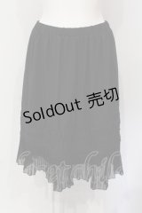 axes femme / レース配色シフォンペチコート M クロ O-25-06-10-012-AX-SK-IG-ZT155