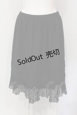 画像1: axes femme / レース配色シフォンペチコート M クロ O-25-06-10-012-AX-SK-IG-ZT155