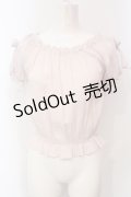Ank Rouge / リボンショルダーギャザートップス M ピンク O-25-06-10-096-CA-TO-OW-OS