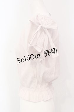画像2: Ank Rouge / リボンショルダーギャザートップス M ピンク O-25-06-10-096-CA-TO-OW-OS
