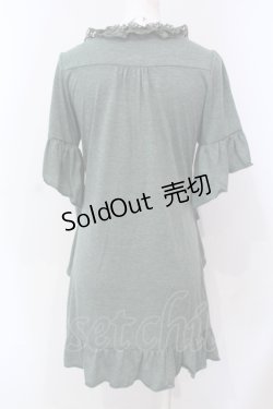 画像2: axes femme / ティアードフリルカットワンピース M グリーン O-25-06-10-014-AX-OP-IG-OS