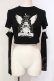 画像1: NOVESSEL / アームカバー付きクロップド丈Tシャツ  ブラック O-25-06-10-022-PU-TO-OW-OS (1)