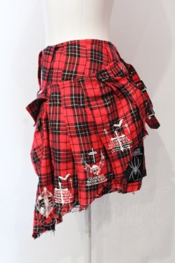 画像2: PUNKその他 / チェックアシメミニスカート  レッド O-25-06-10-024-PU-PA-OW-OS