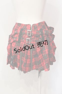 画像3: PUNKその他 / チェックアシメミニスカート  レッド O-25-06-10-024-PU-PA-OW-OS