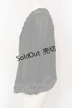 画像2: axes femme / ラメニット切り替えボレロ M クロ O-25-06-10-003-AX-TO-IG-OS