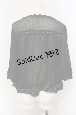 画像3: axes femme / ラメニット切り替えボレロ M クロ O-25-06-10-003-AX-TO-IG-OS