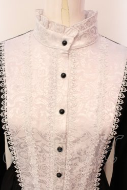 画像2: DARK IN LOVE / Nun dolly button up dress S ブラック×ホワイト O-25-06-10-029-PU-OP-OW-OS