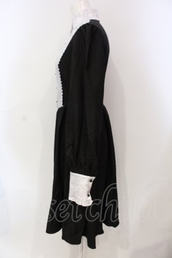 画像3: DARK IN LOVE / Nun dolly button up dress S ブラック×ホワイト O-25-06-10-029-PU-OP-OW-OS