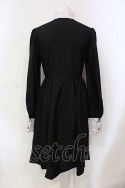画像4: DARK IN LOVE / Nun dolly button up dress S ブラック×ホワイト O-25-06-10-029-PU-OP-OW-OS