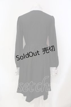 画像4: DARK IN LOVE / Nun dolly button up dress S ブラック×ホワイト O-25-06-10-029-PU-OP-OW-OS