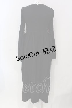 画像4: BPN / フロントバッスルガーゼワンピース M ブラック×グリーン O-25-06-10-030-GO-OP-OW-OS