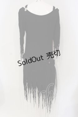 画像3: Drug Honey / ダメージオフショルワンピース  ブラック O-25-06-10-033-PU-TO-OW-OS