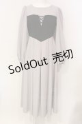 Maison de FLEUR Petite Robe canone / 森でワルツをワンピース S グレー O-25-06-12-030-EL-OP-OW-OS