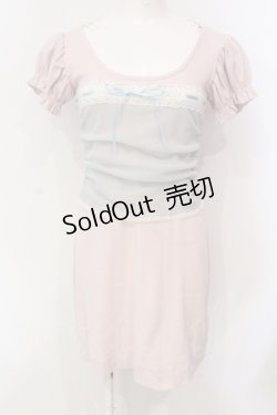 画像1: Katie / LOVELY LINGERIE ランジェリーワンピース F ピンク×ミントブルー O-25-06-12-034-LO-OP-OW-OS